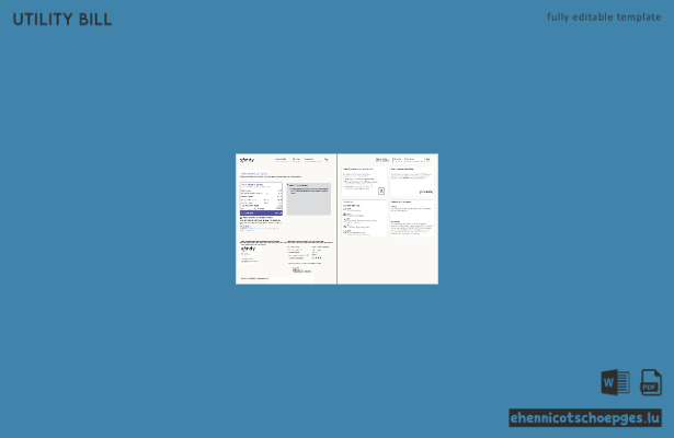 Xfinity-Stromrechnung (USA), Word-Dokument, 3 Seiten, Version 4, 1–2 Seiten, Beispielvorschau